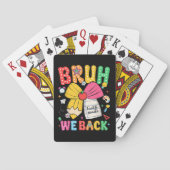Bruh We Back 4年生 バックトゥスクール 四年生 トランプ (裏面)