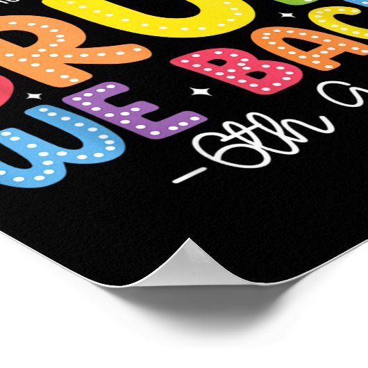 Bruh We Back 6th Grade Back To School Sixth Grade  ポスター (角)