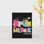 Bruh We Back Counselors Welcome Back To School カード (黄色い花)