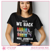 Bruh We Back Crayon Zone First Grade Teacher Tシャツ