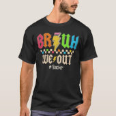 Bruh We Out先生Groovy Happy Last Day Of Scho Tシャツ (正面)