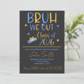 Bruh, We Out 2026 卒業パーティー 招待状 (スタンド正面)