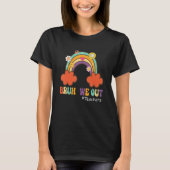 Bruh We Out Retro Rainbow Teachers Happy Last Day Tシャツ (正面)