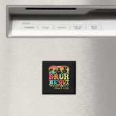 Bruh We Shirts Last Day Of School Lunch Lady S マグネット (インサイチュ (食洗機))