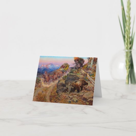 Bruin Not Bunny Turned the Leaders,1924 by Russell サンキューカード (正面)