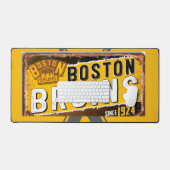 bruins desk mat デスクマット (キーボード&マウス)