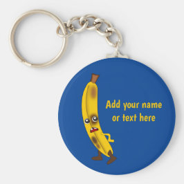 Bruised Banana悪い態度漫画フルーツ – あなたのテキスト キーホルダー