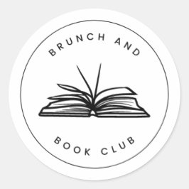 Brunch and Book Clubスタンプ ラウンドシール
