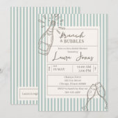Brunch and Bubbles  招待状 (正面/裏面)