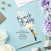 Brunch and Bubbly Bridal Shower アクリル招待状 (インサイチュ (ウェディング))