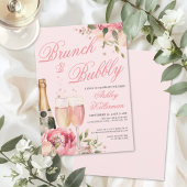Brunch And Bubbly Bridal Shower 招待状
