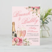 Brunch And Bubbly Bridal Shower 招待状 (スタンド正面)
