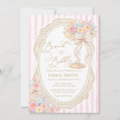 Brunch and Bubbly Colorful Floral Bridal Shower 招待状 (正面)