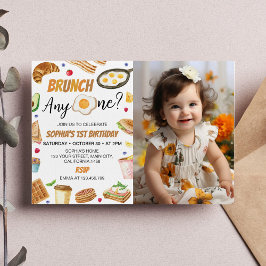 Brunch AnyOne 1stバースデーフォト招待状 サンキューカード