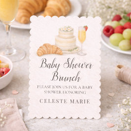 Brunch Baby Shower Invitation 招待状