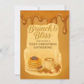 Brunch & Bliss コージークリスマスゲスト招待状 招待状