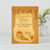 Brunch & Bliss コージークリスマスゲスト招待状 招待状 (スタンド正面)