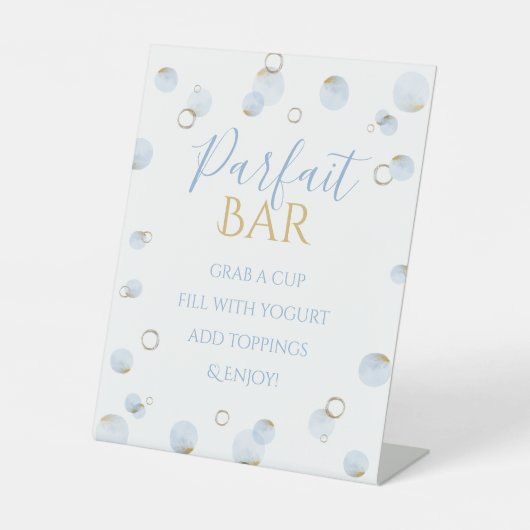 Brunch Bubbly and Baby Shower Parfait Bar  台座サイン (正面)