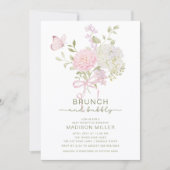 Brunch & Bubbly Baby Shower Invitation 招待状 (正面)