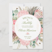 Brunch & Bubbly Bridal Shower Invitation 招待状 (正面)