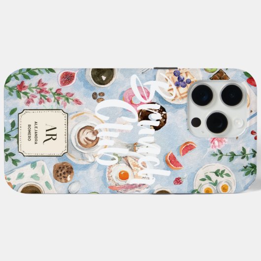 Brunch Club | Custom Monogram Case-Mate iPhoneケース (裏面 (横))