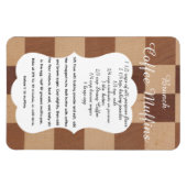 Brunch Coffee Muffin Recipe Magnet マグネット (横)