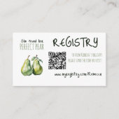 Brunch Perfect エレガント Pearブライダルシャワーレジストリ エンクロージャーカード (正面)