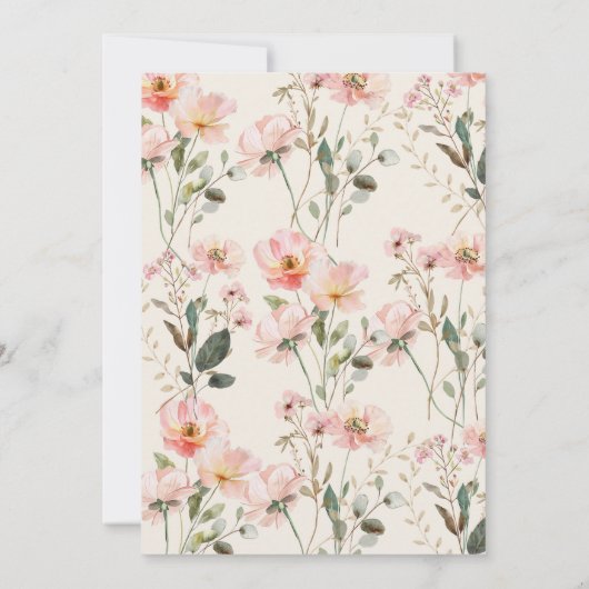 Brunch with The Bride Coquette Bow Bridal Shower 招待状 (裏面)