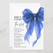 Brunch With The Bride She's Tying The Knot Bow 招待状 (正面/裏面)