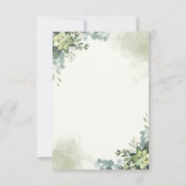 Brunch y Bubbly Glass of Champange Bridal Shower サンキューカード (裏面)