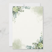 Brunch y Bubbly Glass of Champange Bridal Shower 招待状 (裏面)