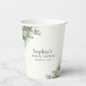 Brunch y Bubbly Glass of Champange Bridal Shower 紙コップ (裏面)