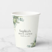 Brunch y Bubbly Glass of Champange Bridal Shower 紙コップ (正面)