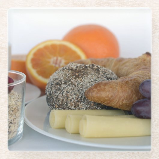 Brunchtimeガラスのコースター ガラスコースター (正面)