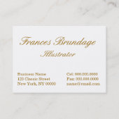 Brundage: Priscilla 名刺 (裏面)