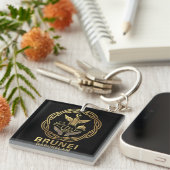 Brunei Darusslam Southeast Asia キーホルダー (正面右)