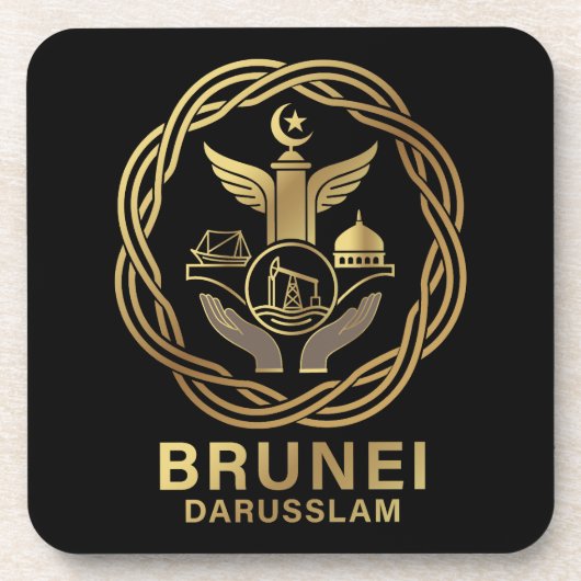 Brunei Darusslam Southeast Asia コースター (正面)