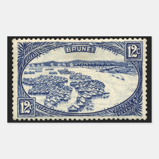 Brunei stamp 1924 長方形シール (正面)