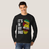 Bruneian And Guyanese Mix DNA Flag Heritage Tシャツ (正面フル)