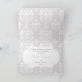 Brunette Boy First Communion 'Thank You' サンキューカード (内部)