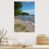 Brunette Park Shoreline — Lake Superior, Michigan ポスター (キッチン)