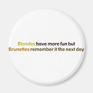 Brunettes&BlondesBumperStik マグネット