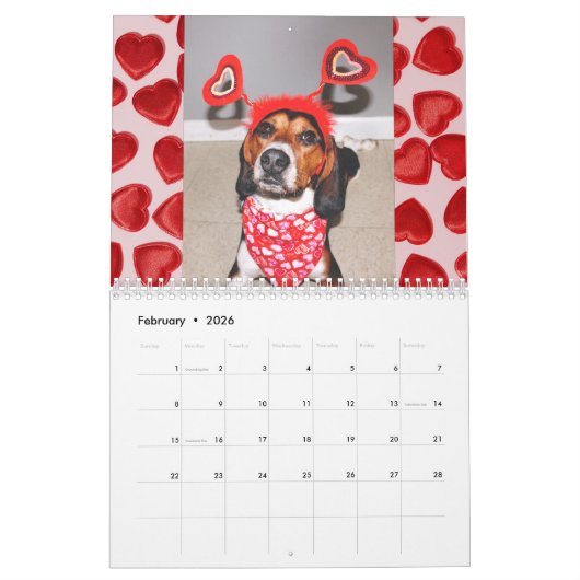 Bruno el Beagle Calendar 2022 カレンダー (2月 2026)