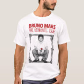 Bruno Mars 2026 The Romantic Tour Rose Tシャツ (正面)