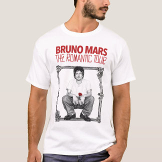 Bruno Mars 2026 The Romantic Tour Rose Tシャツ