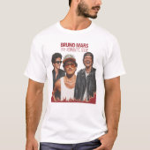 Bruno Mars Romantic Pop Tour Tシャツ (正面)