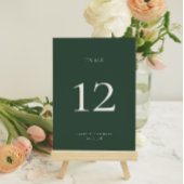 BRUNSWICKグリーンテーブル番号カード 招待状