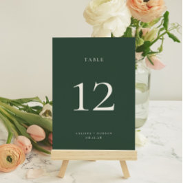 BRUNSWICKグリーンテーブル番号カード 招待状