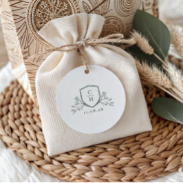 BRUNSWICK CREST'結婚's Thank You フェイバータグ