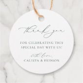 BRUNSWICK CREST'結婚's Thank You フェイバータグ (裏面)